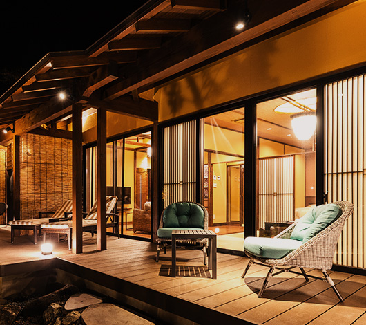 半露天風呂付離れオープン予定